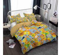 Parure De Lit King Size - Toy Story, Ensemble De 3 Pieces En Microfibre Avec Housse De Couette Et 2 Taies D'oreiller Pour Homme Et Femme, Ts
