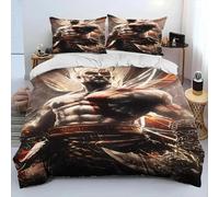 Parure De Lit Kratos Avec Housse De Couette Et Taie D'oreiller, Motif God Of War, Pour Garcon S Et Filles, Taille Double, Queen Et King Size