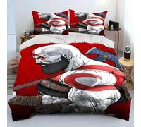 Parure De Lit Kratos Avec Housse De Couette Et Taie D'oreiller, Motif God Of War, Pour Garcon S Et Filles, Taille Double, Queen Et King Size