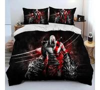 Parure De Lit Kratos Avec Housse De Couette Et Taie D'oreiller, Motif God Of War, Pour Garcon S Et Filles, Taille Double, Queen Et King Size