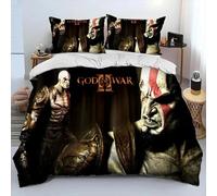 Parure De Lit Kratos Avec Housse De Couette Et Taie D'oreiller, Motif God Of War, Pour Garcon S Et Filles, Taille Double, Queen Et King Size