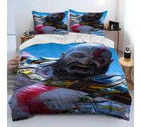 Parure De Lit Kratos Avec Housse De Couette Et Taie D'oreiller, Motif God Of War, Pour Garcon S Et Filles, Taille Double, Queen Et King Size