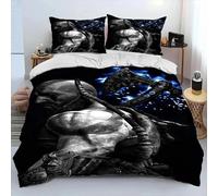 Parure De Lit Kratos Avec Housse De Couette Et Taie D'oreiller, Motif God Of War, Pour Garcon S Et Filles, Taille Double, Queen Et King Size