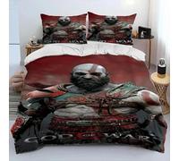 Parure De Lit Kratos Avec Housse De Couette Et Taie D'oreiller, Motif God Of War, Pour Garcon S Et Filles, Taille Double, Queen Et King Size
