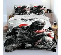 Parure De Lit Kratos Avec Housse De Couette Et Taie D'oreiller, Motif God Of War, Pour Garcon S Et Filles, Taille Double, Queen Et King Size
