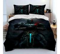 Parure De Lit Kratos Avec Housse De Couette Et Taie D'oreiller, Motif God Of War, Pour Garcon S Et Filles, Taille Double, Queen Et King Size