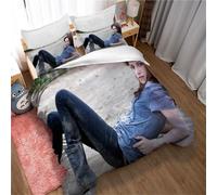 Parure De Lit Kristen Stewart En Polycoton Teint Uni Avec Taies D'oreiller Assorties, Facile D'entretien Et Lavable En Machine.