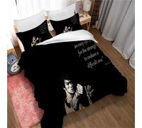 Parure De Lit Kung Fu Bruce Lee - Housse De Couette Unie En Polycoton Avec Taies D'oreiller Assorties - Entretien Facile Et Lavable En Machine