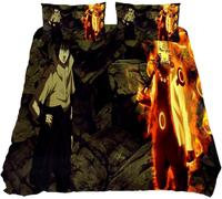 Parure De Lit Lalks Kpoybiay Ck - Parure De Lit Anime Ninja Avec 1 Couette + 2 Taies D'oreiller, Microfibre Ultra Douce, Facile D'entretien, Décoration De Chambre Parfaite