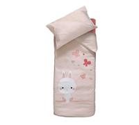 Parure de lit lapinou - Rose - 100 x 140 cm