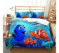 Parure De Lit Le Monde De Nemo Avec Housse De Couette Et Taie D'oreiller, Pour Chambre À Coucher Familiale Garcon Et Fille