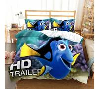 Parure De Lit Le Monde De Nemo Avec Housse De Couette Et Taie D'oreiller, Pour Chambre À Coucher Familiale Garcon Et Fille