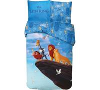 Parure de lit Le Roi Lion en Coton, Housse de Couette Réversible 140x200 cm, Taie d'oreiller 63x63 cm, 100% Coton (Housse de Couette Le Roi Lion, 140 X 200 Cm)