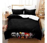 Parure De Lit L'Étrange Noël De Monsieur Jack - Facile d'entretien Et Doux Au Toucher, Respirant avec Taies d'oreiller - Taille De La Taie d'oreiller (50 Cm X 75 Cm) (200 x 200 cm,Halloween 04)