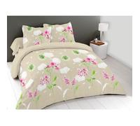 Parure de lit - LUPIN - 3 pièces - 100% coton - 220x240 cm - Tissage très serré