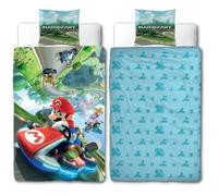 Lyo Parure de lit Mario Bros Mario II Microfibre housse 140 x 200 cm + taie 63 x 63 cm