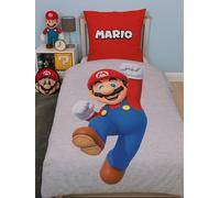 Parure de lit réversible - MARIO BROS - Mario et Luigi - Microfibre - 1 housse de couette 140 x 200 cm + 1 taie 63 x 63 cm