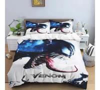 Parure De Lit Marvel Hero Venom Imprimee En 3d, Housse De Couette Et Taie D'oreiller, 2/3 Pieces, Pour Lit Simple, Double, Queen Size Et King Size