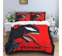 Parure De Lit Marvel Hero Venom Imprimee En 3d, Housse De Couette Et Taie D'oreiller, 2/3 Pieces, Pour Lit Simple, Double, Queen Size Et King Size