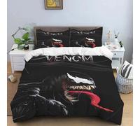 Parure De Lit Marvel Hero Venom Imprimee En 3d, Housse De Couette Et Taie D'oreiller, 2/3 Pieces, Pour Lit Simple, Double, Queen Size Et King Size