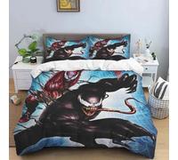 Parure De Lit Marvel Hero Venom Imprimee En 3d, Housse De Couette Et Taie D'oreiller, 2/3 Pieces, Pour Lit Simple, Double, Queen Size Et King Size