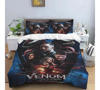 Parure De Lit Marvel Hero Venom Imprimee En 3d, Housse De Couette Et Taie D'oreiller, 2/3 Pieces, Pour Lit Simple, Double, Queen Size Et King Size