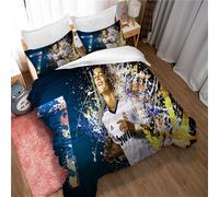 Parure De Lit « Meet Football » Cristiano Ronaldo, 1 Housse De Couette + 2 Taies D'oreiller - Anti-Humidité, Hypoallergénique