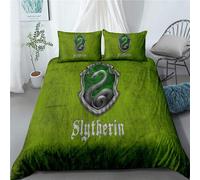 Parure De Lit Meete The Wizarding World Of Harry Potter, Housse De Couette Et Taies D'oreiller Faciles D'entretien, Literie Ultra Douce, Polycoton, Taille Double, 50 % Polyester