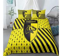 Parure De Lit Meete The Wizarding World Of Harry Potter, Housse De Couette Et Taies D'oreiller Faciles D'entretien, Literie Ultra Douce, Polycoton, Taille Double, 50 % Polyester