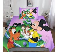 Parure De Lit Mickey Mouse Et Donald Duck, Housse De Couette 3d, Draps, Housse De Couette, Taie D'oreiller, Fermeture Éclair Dissimulée, Microfibre Douce, 3 Pieces, Pour Lit Simple