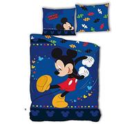 Parure de lit Mickey Réversible 'Jump' - Housse de Couette Réversible 140x200 cm + Taie d'oreiller 63x63 cm