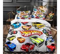 Parure De Lit Mignonne Avec Motif Hot Wheels, Ensemble De Literie Exquis, Housse De Couette, Ensemble De Literie, Cadeau D'anniversaire De Luxe