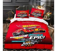 Parure De Lit Mignonne Avec Motif Hot Wheels, Ensemble De Literie Exquis, Housse De Couette, Ensemble De Literie, Cadeau D'anniversaire De Luxe
