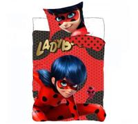 Parure de lit - Miraculous Ladybug - 1 personne - 140 x 200 cm - Polyester multicolore
