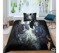 Parure De Lit Modern Warfare Imprimée En 3d, Facile D'entretien, Housse De Couette Pour Enfants, Dessin Anime, Anime : 1 Housse De Couette, 1 Taie D'oreiller Et 1 Housse De Couette
