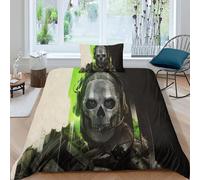 Parure De Lit Modern Warfare Imprimée En 3d, Facile D'entretien, Housse De Couette Pour Enfants, Dessin Anime, Anime : 1 Housse De Couette, 1 Taie D'oreiller Et 1 Housse De Couette