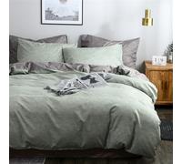 Parure de lit moderne de couleur unie : housse de couette et taies d'oreiller pour un sommeil luxueux et serein, 150 x 210 cm
