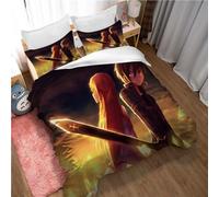 Parure De Lit Moderne Et Taies d'oreiller X 2 avec Sword Art Online, Housse De Couette Réversible en Coton Hypoallergénique Confortable (200 x 200 cm,SAO 04)
