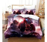 Parure De Lit Monster Jam Pour Lit Simple, Double, Double, Queen Et King Size. Parure De Lit Monster Jam F1 Pour Chambre D'adolescent, Housse De Couette, Anime