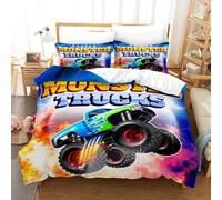 Parure De Lit Monster Jam Pour Lit Simple, Double, Double, Queen Et King Size. Parure De Lit Monster Jam F1 Pour Chambre D'adolescent, Housse De Couette, Anime