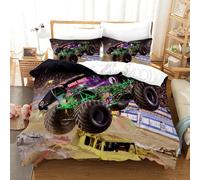 Parure De Lit Monster Jam Pour Lit Simple, Double, Double, Queen Et King Size. Parure De Lit Monster Jam F1 Pour Chambre D'adolescent, Housse De Couette, Anime