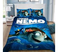 Parure De Lit Motif Dessin Anime, Housse De Couette Et Taie D'oreiller, Motif Nemo, Pour Chambre D'enfant, Garcon Ou Fille, Decoration Pour Chambre Simple, Double Ou Grande Taille