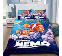 Parure De Lit Motif Dessin Anime, Housse De Couette Et Taie D'oreiller, Motif Nemo, Pour Chambre D'enfant, Garcon Ou Fille, Decoration Pour Chambre Simple, Double Ou Grande Taille