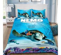 Parure De Lit Motif Dessin Anime, Housse De Couette Et Taie D'oreiller, Motif Nemo, Pour Chambre D'enfant, Garcon Ou Fille, Decoration Pour Chambre Simple, Double Ou Grande Taille