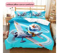 Parure De Lit Motif Dessin Anime Olaf Frozen, Housse De Couette Et Taie D'oreiller, Douce, Decoration De Chambre À Coucher, Literie De Noël, Halloween, Cadeaux De Noël, Cadeau D'an