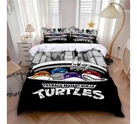 Parure De Lit Motif Tortues, Housse De Couette Et Taie D'oreiller, Motif Ninja Kawaii, Decoration Pour Chambre D'enfant, Simple Ou Double