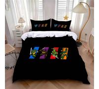 Parure De Lit Motif Tortues, Housse De Couette Et Taie D'oreiller, Motif Ninja Kawaii, Decoration Pour Chambre D'enfant, Simple Ou Double