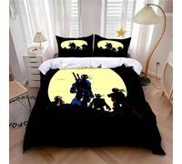 Parure De Lit Motif Tortues, Housse De Couette Et Taie D'oreiller, Motif Ninja Kawaii, Decoration Pour Chambre D'enfant, Simple Ou Double