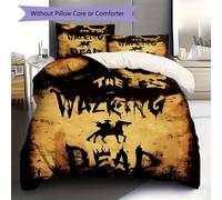 Parure De Lit Motif Walking Dead, Housse De Couette Et Taie D'oreiller, Personnalisée, Douce, Decoration De Chambre À Coucher, Literie, Cadeaux De Noël, Halloween, Anniversaire, Ca