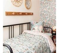 AltoBuy VALDY - Parure de Lit Imprimé Forêt Housse de Couette 140x200cm + 1 Taie d'oreiller